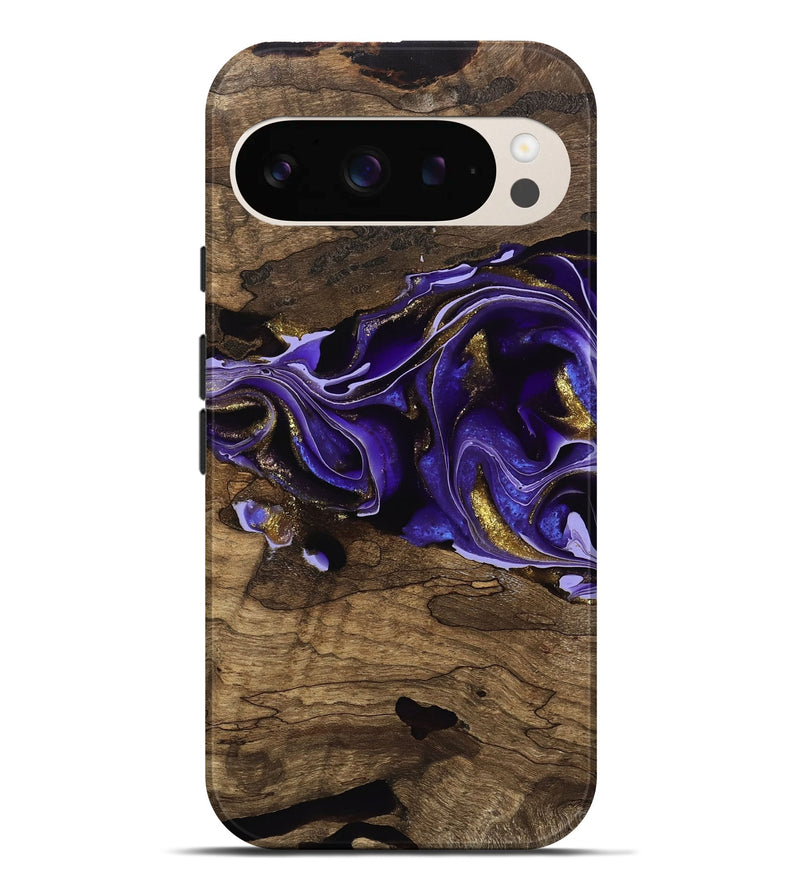 Pixel 9 Pro XL Wood Live Edge Phone Case - Koen (Purple, 741627)