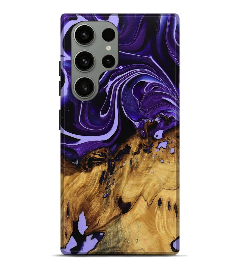 Galaxy S23 Ultra Wood Live Edge Phone Case - Becca (Purple, 741628)