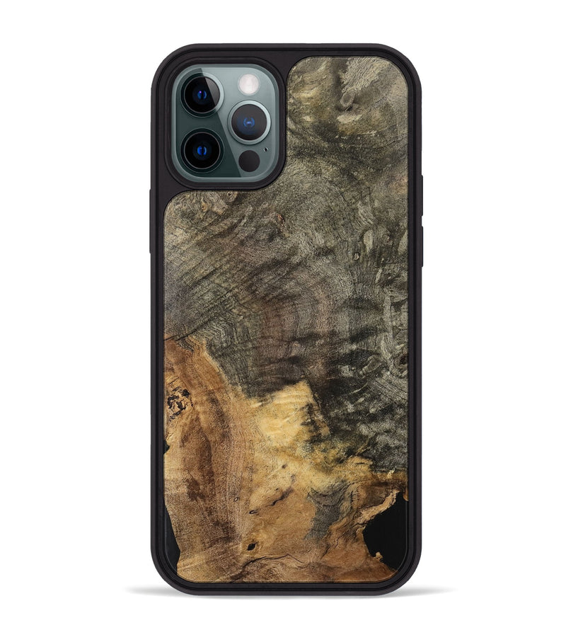 iPhone 12 Pro Max Wood Phone Case - VuQuoc (Wood Burl, 741658)