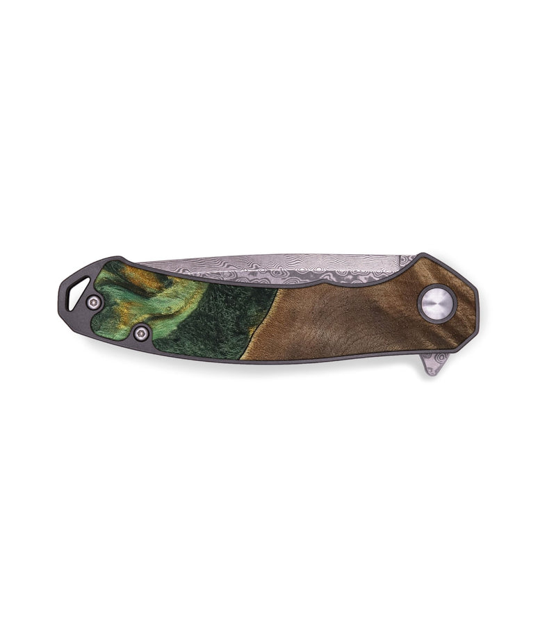 EDC Wood Pocket Knife - Adrie (Green, 741762)