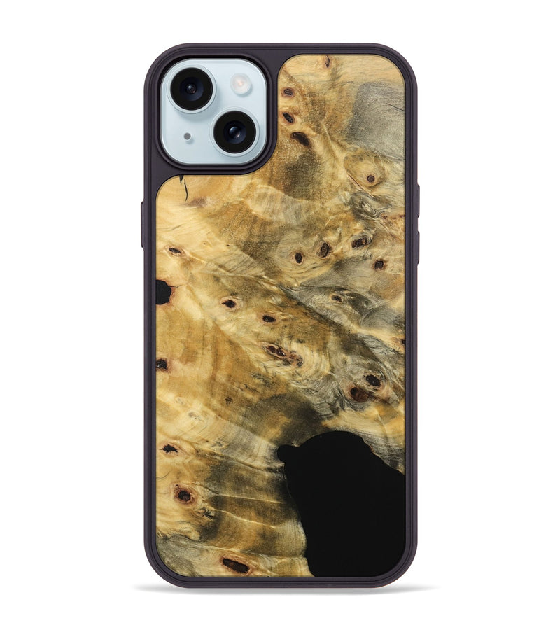 iPhone 15 Plus Wood Phone Case - Luvinia (Wood Burl, 741767)