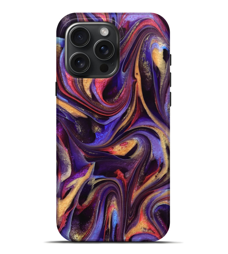 iPhone 16 Pro Max ResinArt Live Edge Phone Case - Kalyan (Purple, 741815)
