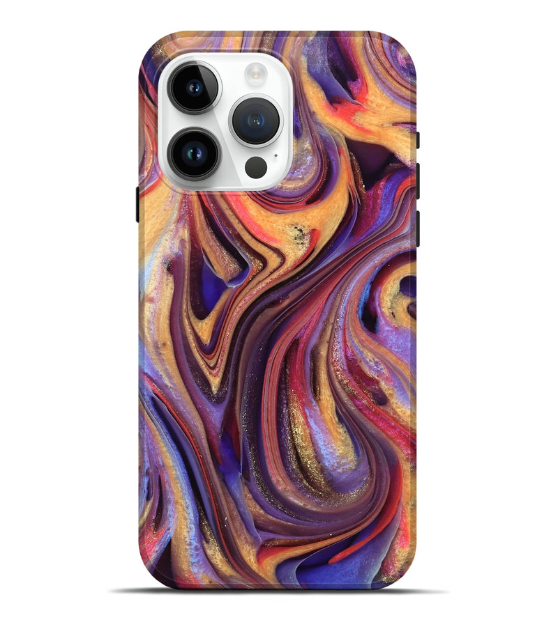 iPhone 15 Pro Max ResinArt Live Edge Phone Case - Cornela (Purple, 741932)