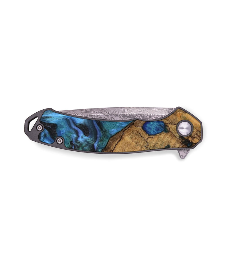 EDC Wood Pocket Knife - Oralee (Blue, 742050)