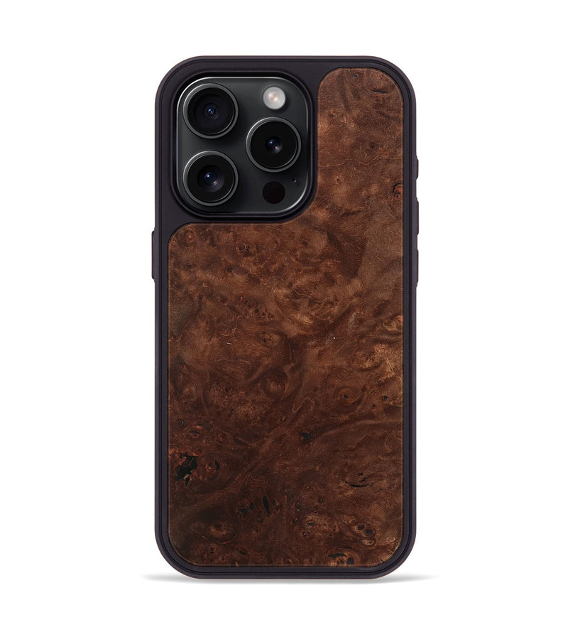 iPhone 15 Pro Wood Phone Case - Liping (Wood Burl, 742256)