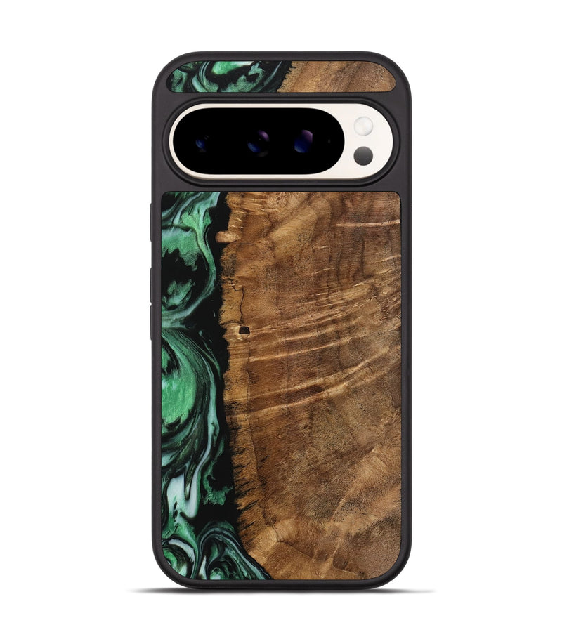 Pixel 9 Wood Phone Case - Hill (Green, 742268)