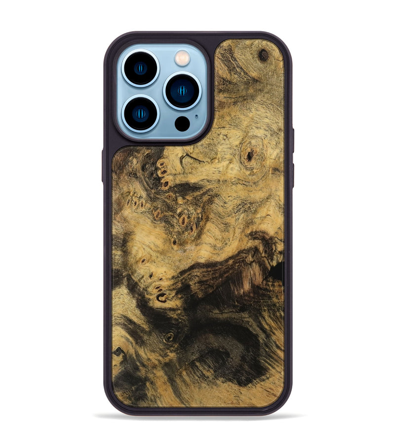 iPhone 14 Pro Max Wood Phone Case - Treyvon (Wood Burl, 742270)