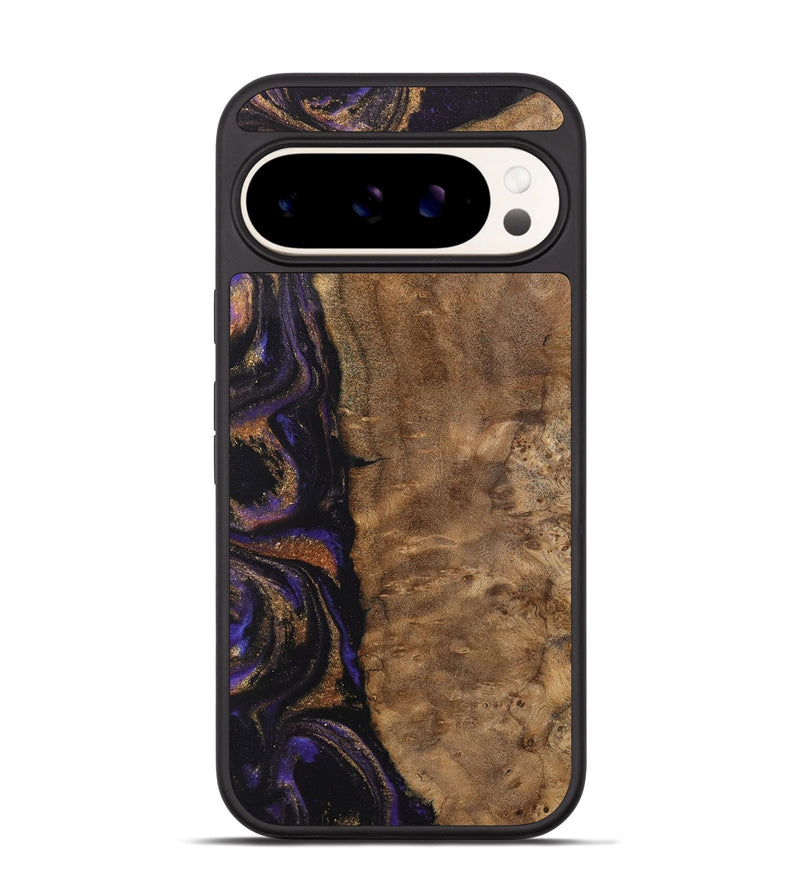 Pixel 9 Wood Phone Case - Etas (Purple, 742340)