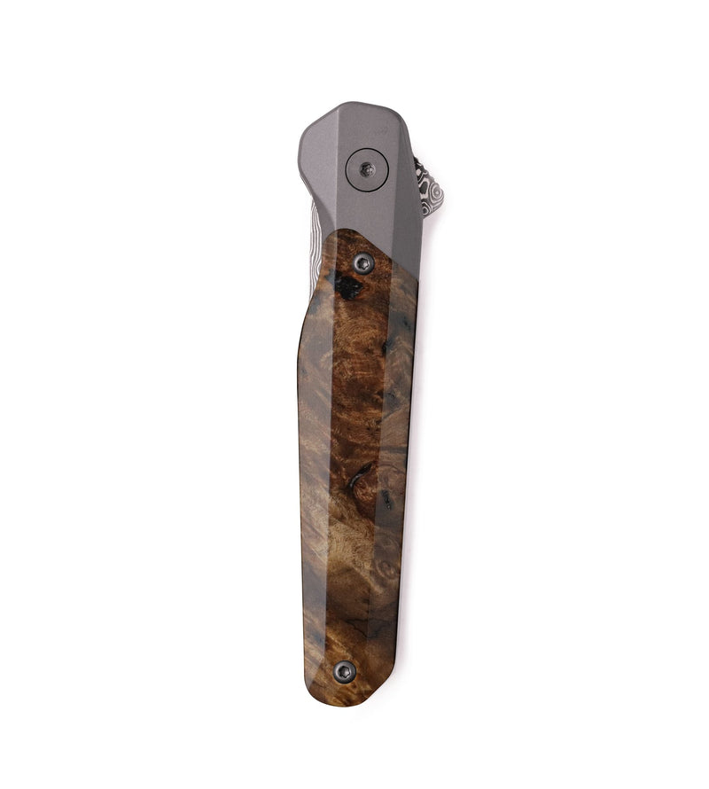 Live Edge Wood Pocket Knife - Oaklynn (Wood Burl, 742362)