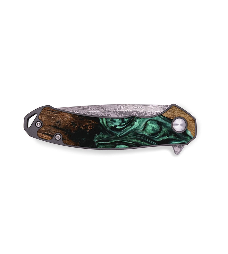 EDC Wood Pocket Knife - Lusa (Green, 742446)