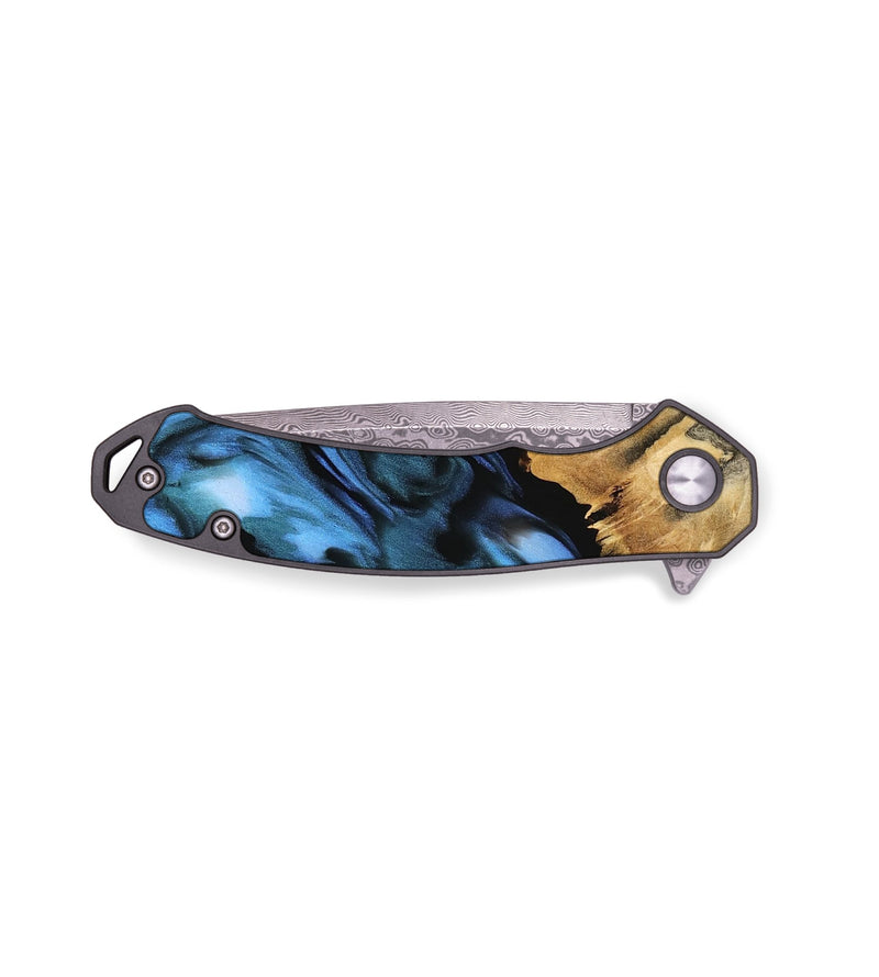 EDC Wood Pocket Knife - Jahiem (Blue, 742511)