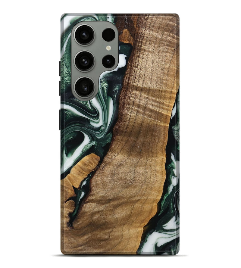 Galaxy S23 Ultra Wood Live Edge Phone Case - Hilmer (Green, 742565)