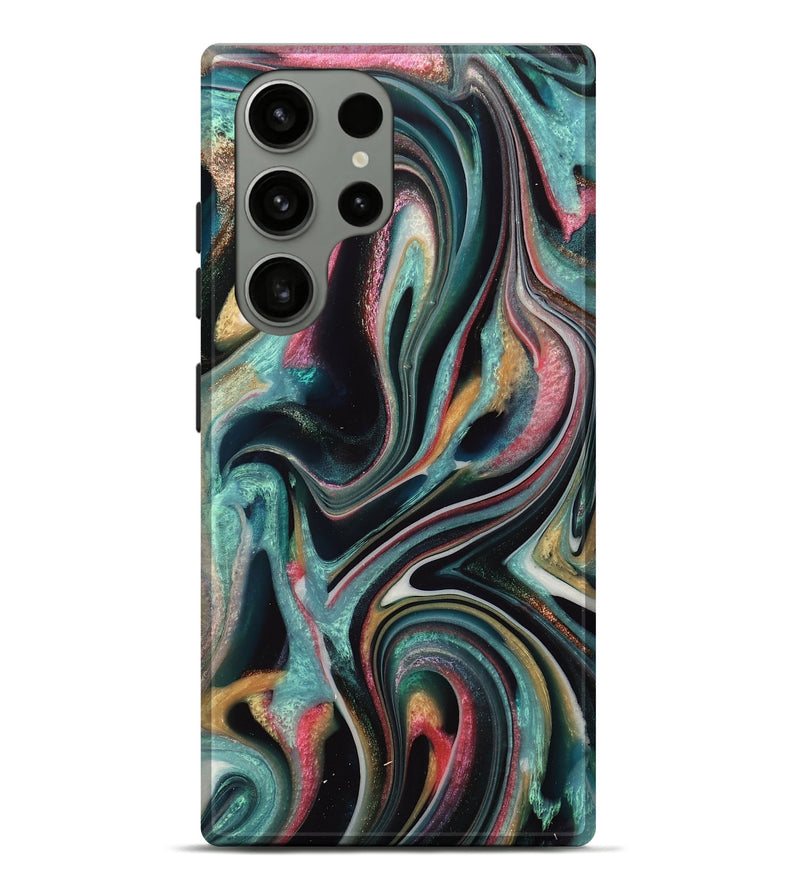 Galaxy S23 Ultra ResinArt Live Edge Phone Case - Sher (Green, 742575)