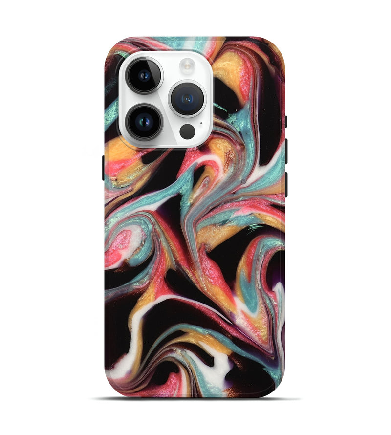 iPhone 15 Pro ResinArt Live Edge Phone Case - Ophelia (Red, 742576)
