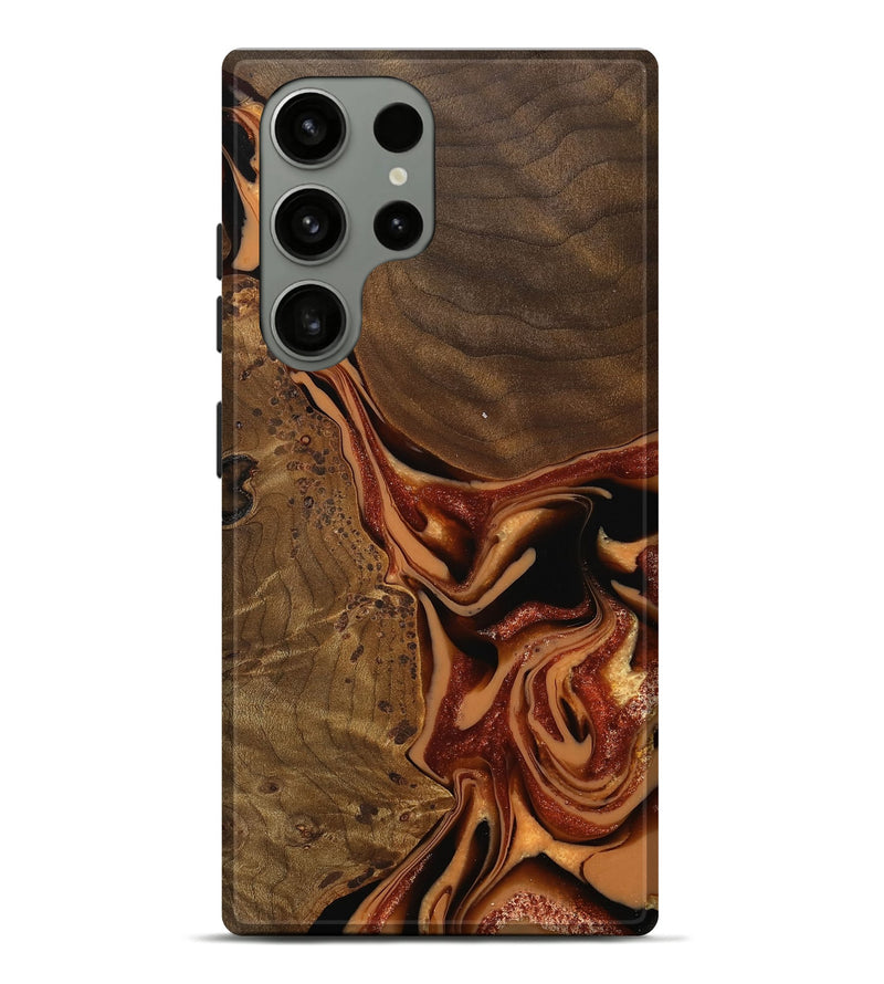Galaxy S23 Ultra Wood Live Edge Phone Case - Yevette (Red, 742582)