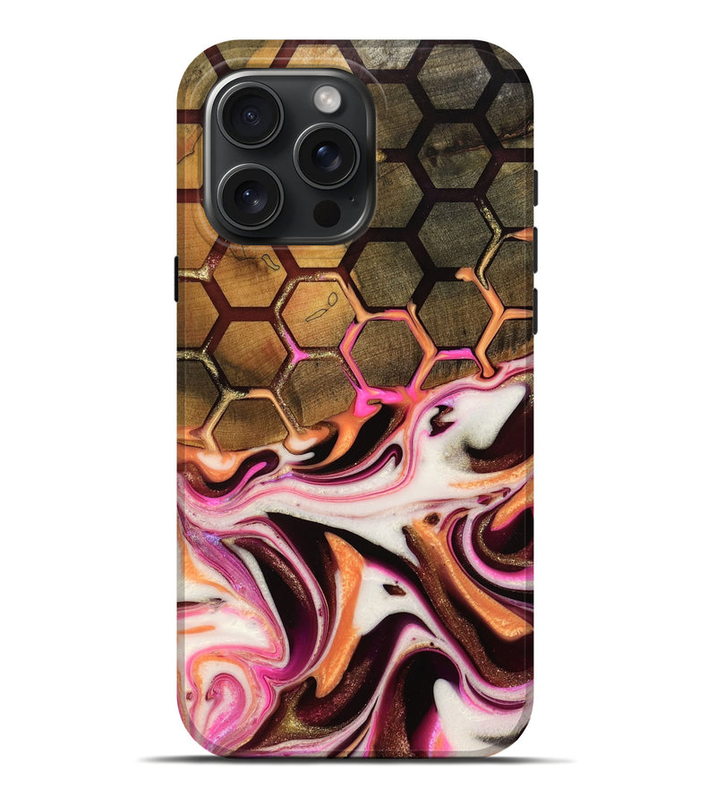 iPhone 16 Pro Max Wood Live Edge Phone Case - Jimena (Pattern, 742947)