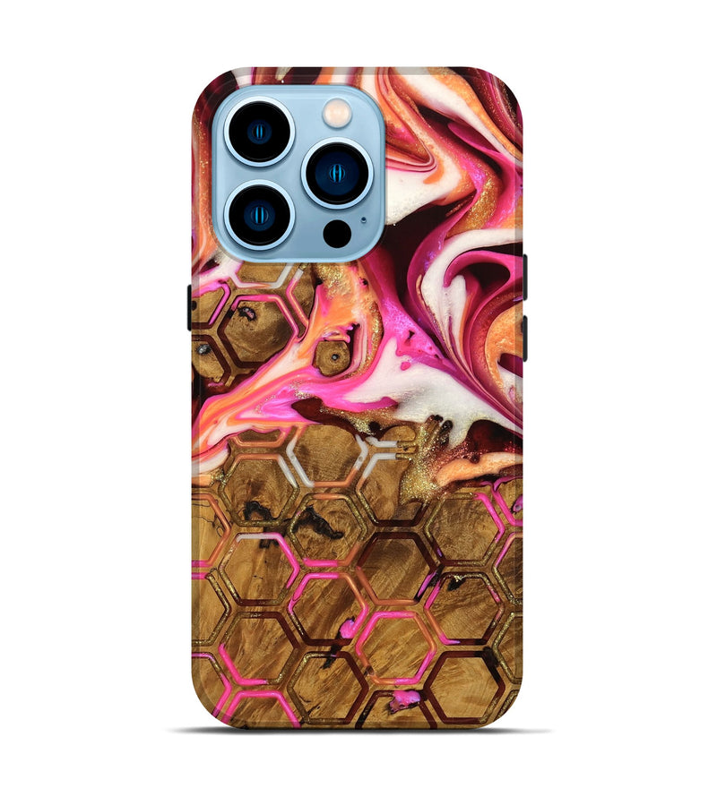 iPhone 14 Pro Wood Live Edge Phone Case - Belissa (Pattern, 742953)