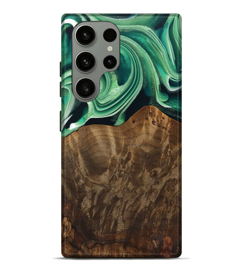 Galaxy S23 Ultra Wood Live Edge Phone Case - Piper (Green, 742978)