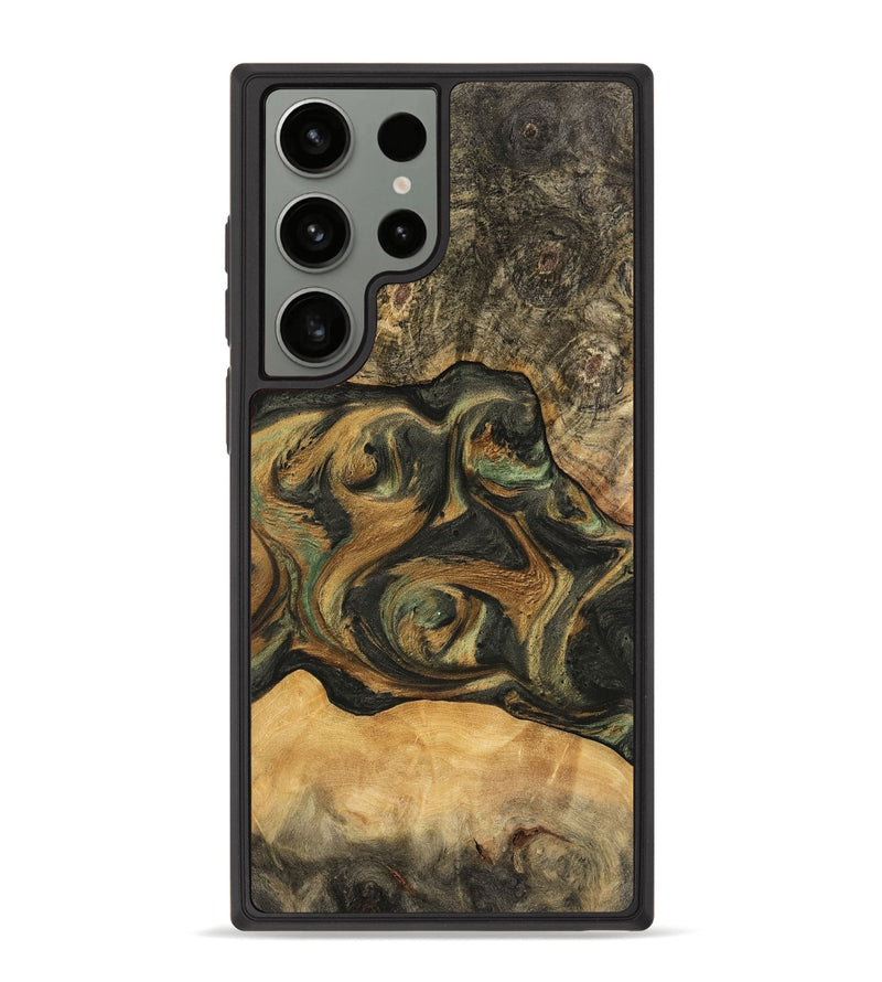 Galaxy S23 Ultra Wood Phone Case - Lise (Green, 743040)