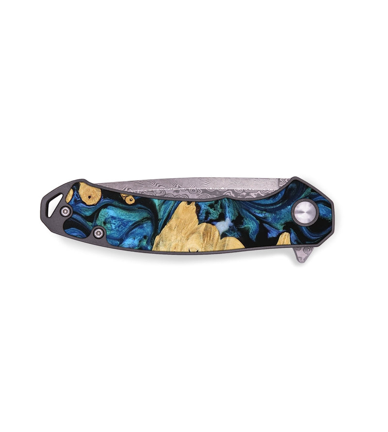 EDC Wood Pocket Knife - Erdem (Blue, 743083)