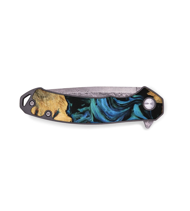 EDC Wood Pocket Knife - Arielle (Blue, 743112)