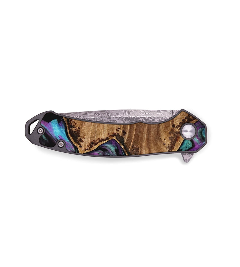 EDC Wood Pocket Knife - Denyse (Purple, 743144)