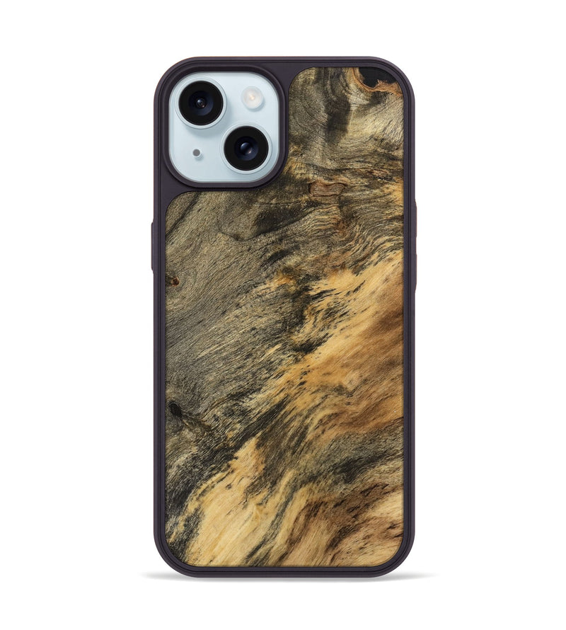iPhone 15 Wood Phone Case - Miguela (Wood Burl, 743306)