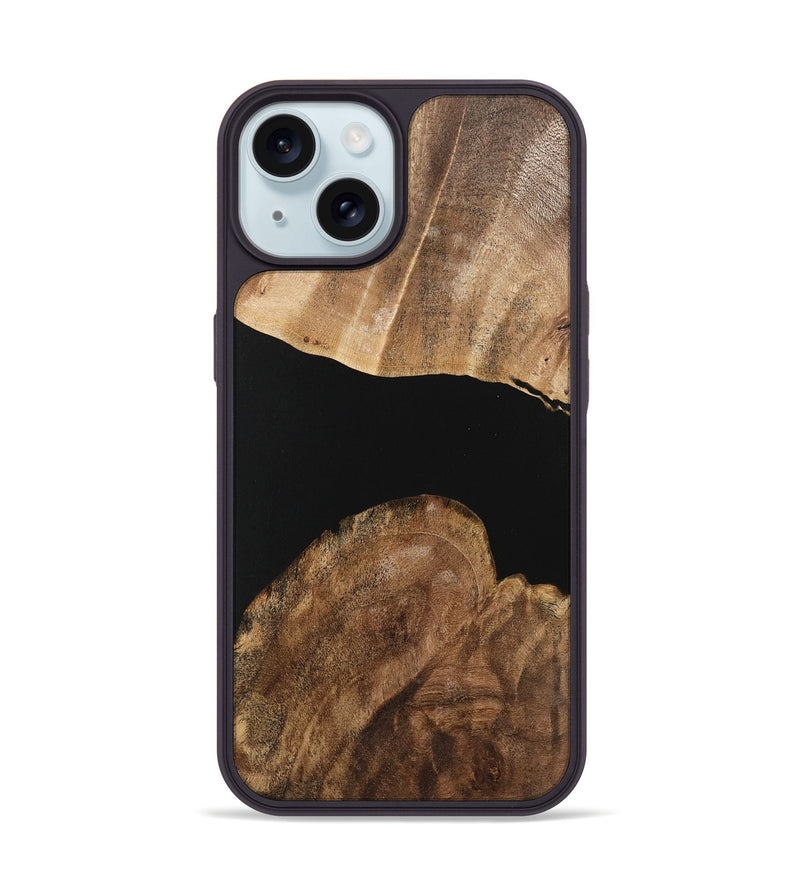 iPhone 15 Wood Phone Case - Danya (Wood Burl, 743349)