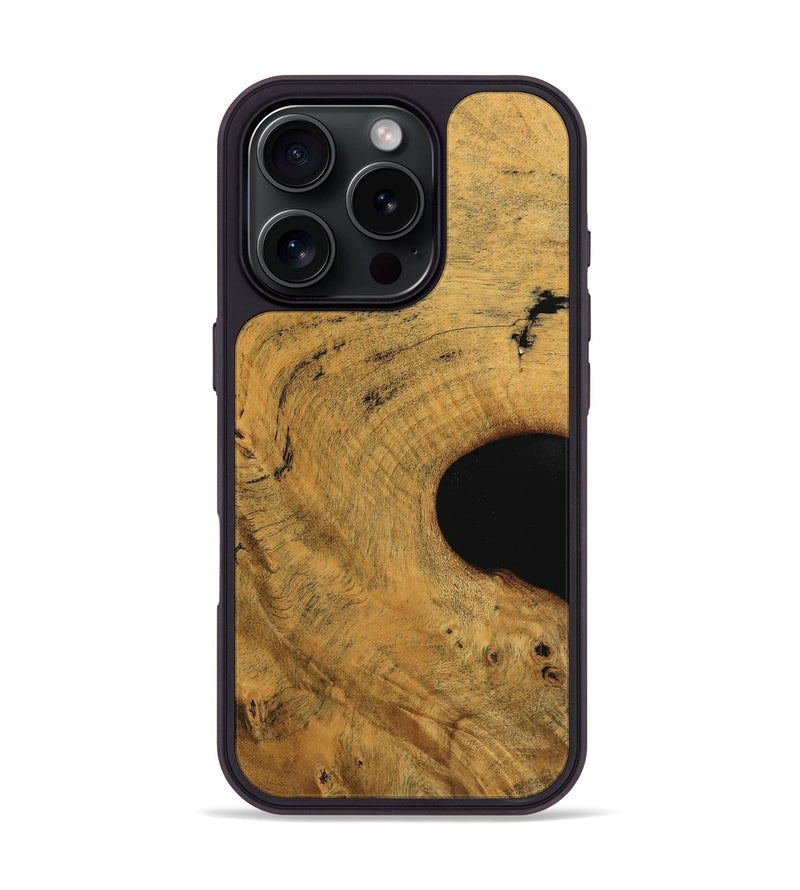 iPhone 16 Pro Wood Phone Case - Sharity (Wood Burl, 743362)