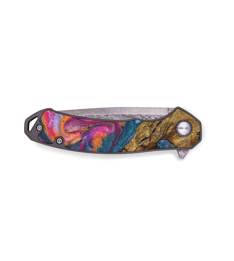 EDC Wood Pocket Knife - Shiv (Blue, 743529)