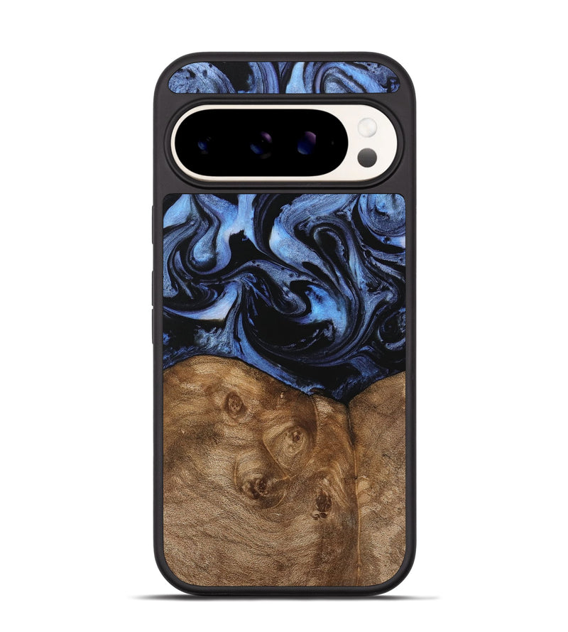 Pixel 9 Wood Phone Case - Abdiel (Blue, 743536)