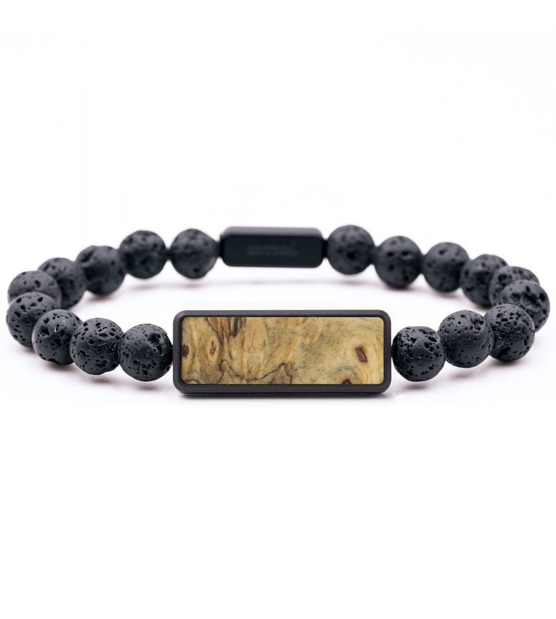 Lava Bead Wood Bracelet - Hannah (Wood Burl, 743713)