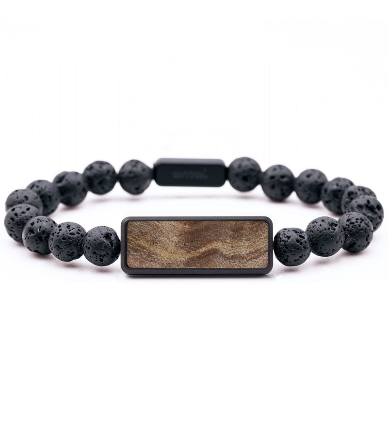 Lava Bead Wood Bracelet - Luke (Wood Burl, 743751)