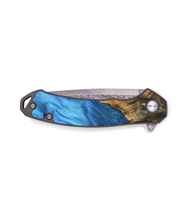 EDC Wood Pocket Knife - Julia (Blue, 743849)