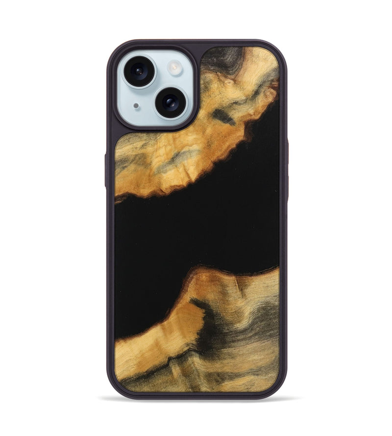 iPhone 15 Wood Phone Case - Lucina (Wood Burl, 743879)