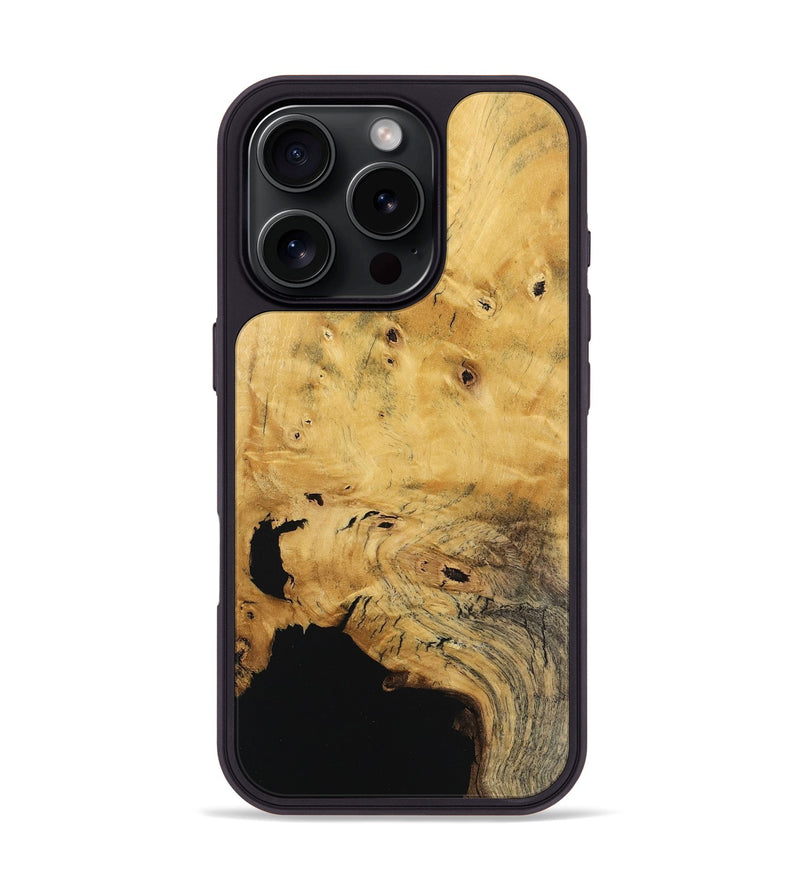 iPhone 16 Pro Wood Phone Case - Latonia (Wood Burl, 743905)