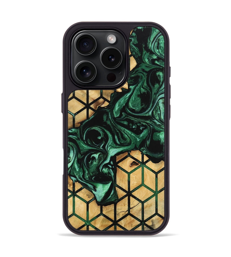 iPhone 16 Pro Wood Phone Case - Lige (Pattern, 743942)