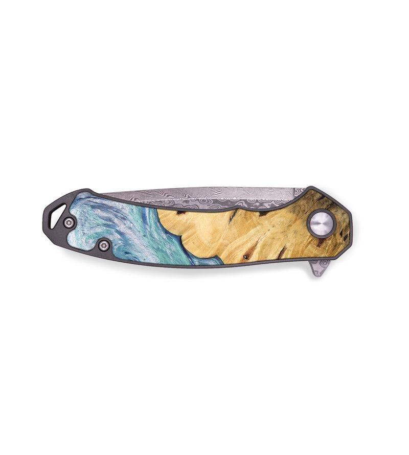 EDC Wood Pocket Knife - Myrilla (Blue, 743996)