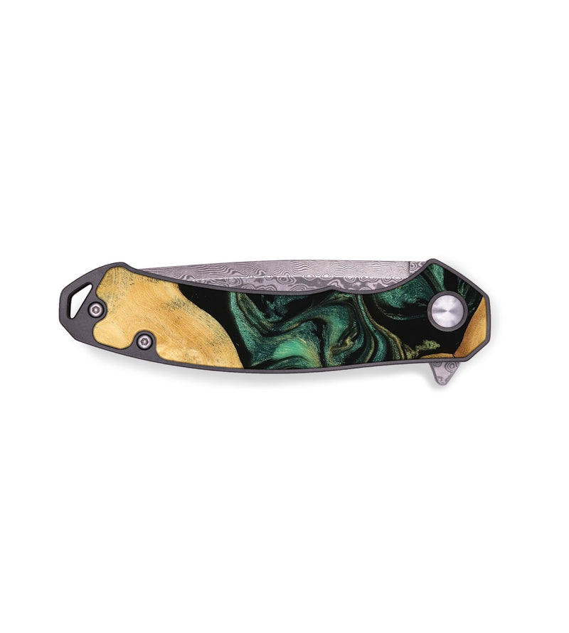 EDC Wood Pocket Knife - Tossi (Green, 744049)