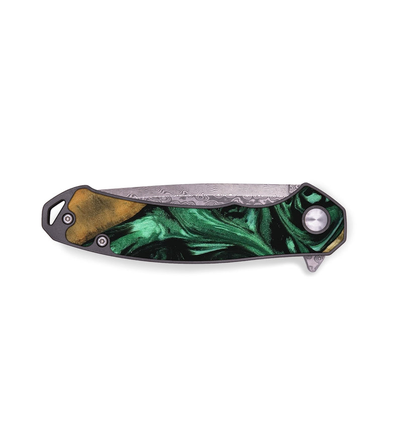 EDC Wood Pocket Knife - Narida (Green, 744079)