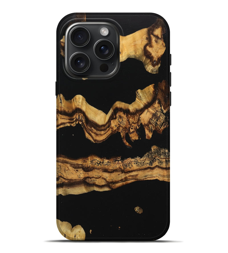 iPhone 16 Pro Max Wood Live Edge Phone Case - Seka (Wood Burl, 744092)