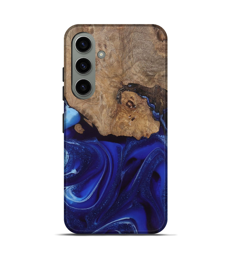 Galaxy S24 Wood Live Edge Phone Case - Rashawn (Blue, 744099)