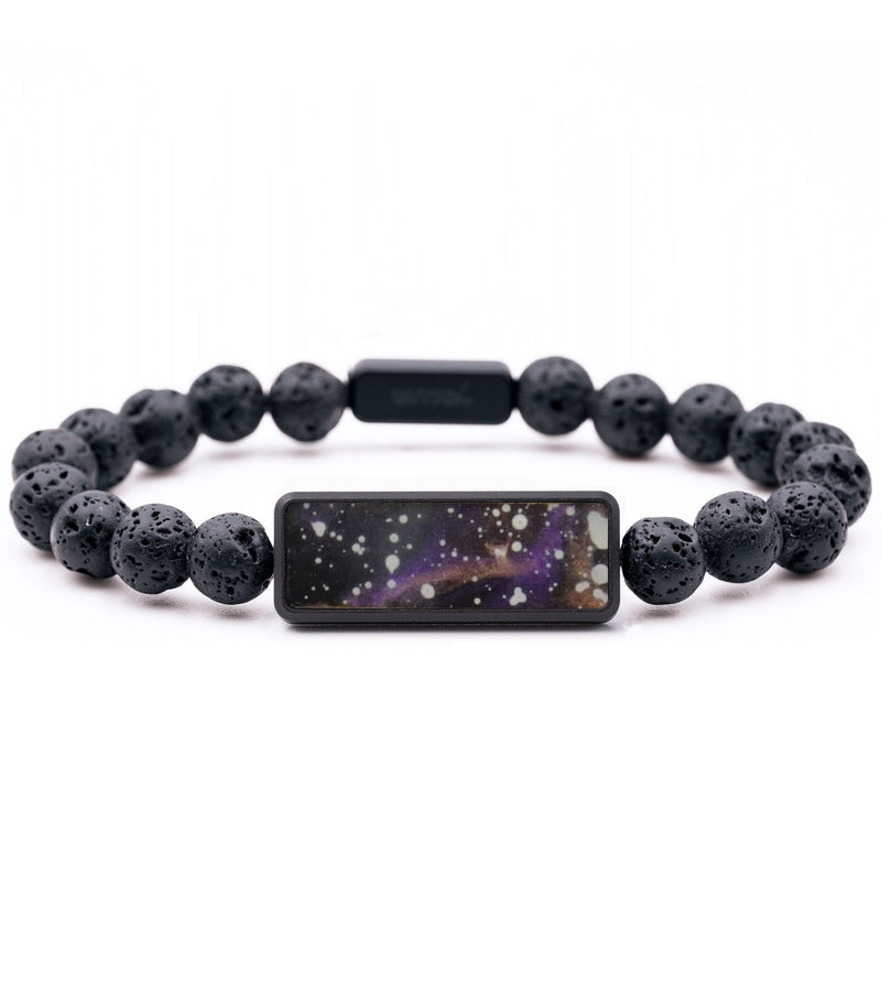 Lava Bead Wood Bracelet - Elijah (Cosmos, 744147)