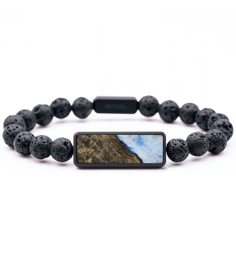 Lava Bead Wood Bracelet - Brock (Coastal, 744189)