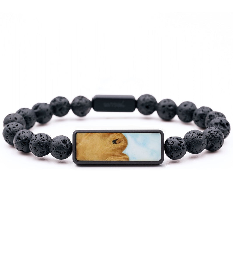 Lava Bead Wood Bracelet - Stephen (Coastal, 744205)