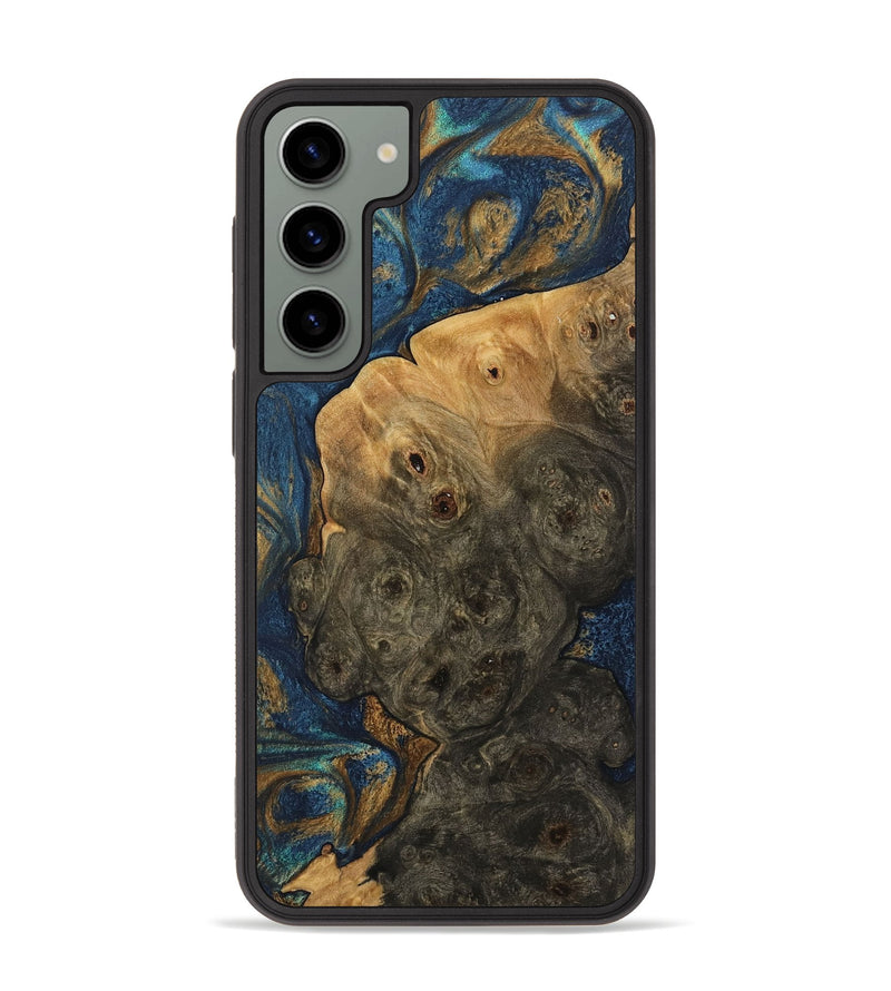 Galaxy S23 Plus Wood Phone Case - Lyle (Teal & Gold, 744394)