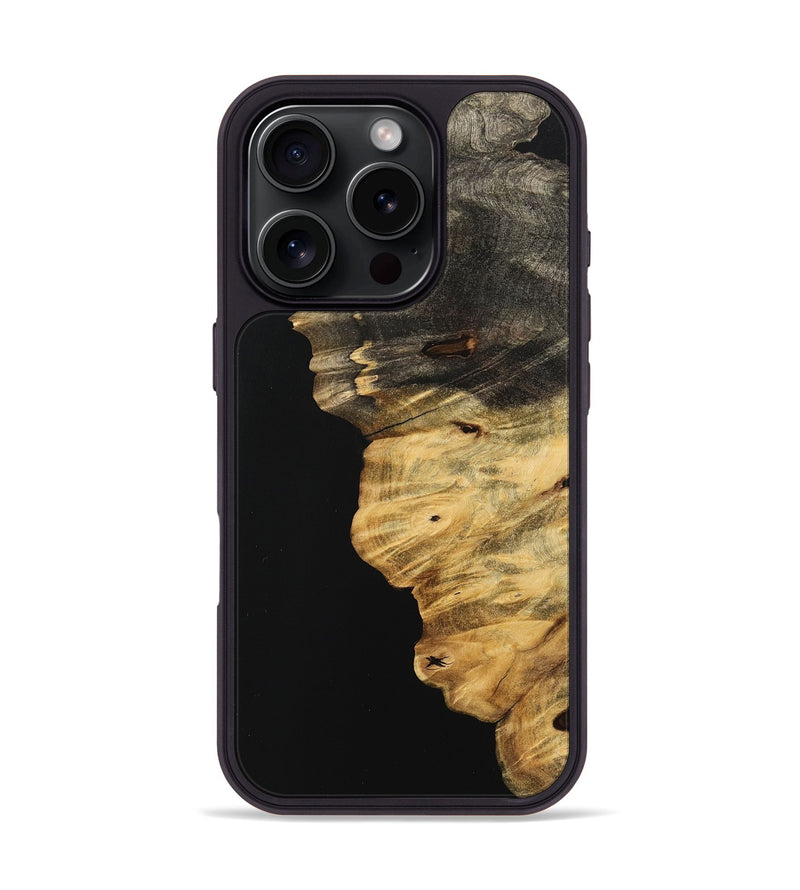iPhone 16 Pro Wood Phone Case - Pelly (Wood Burl, 744426)