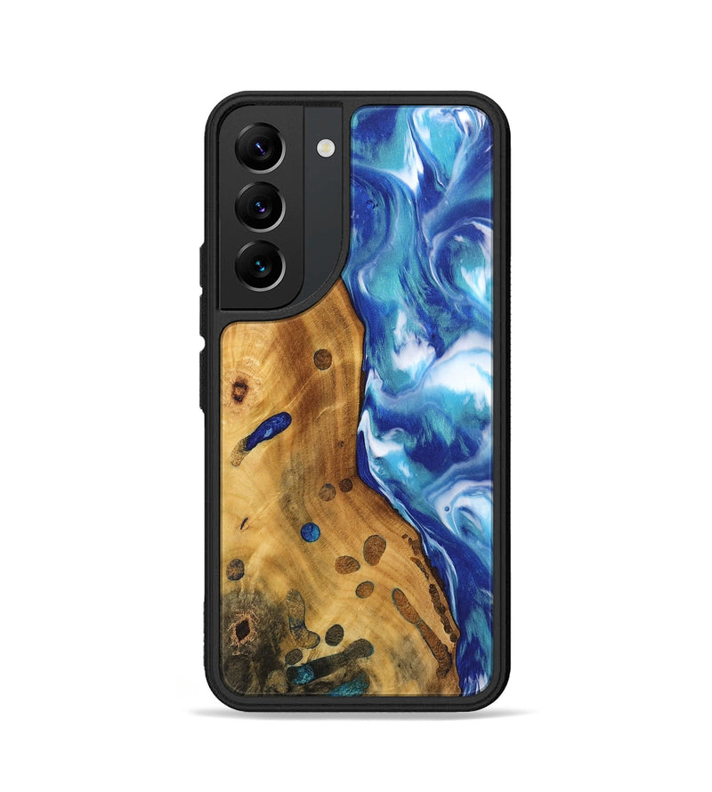 Galaxy S22 Wood Phone Case - Cissy (Blue, 744478)