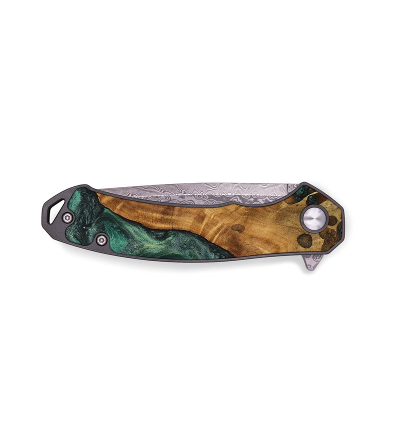 EDC Wood Pocket Knife - Sanaa (Green, 744501)