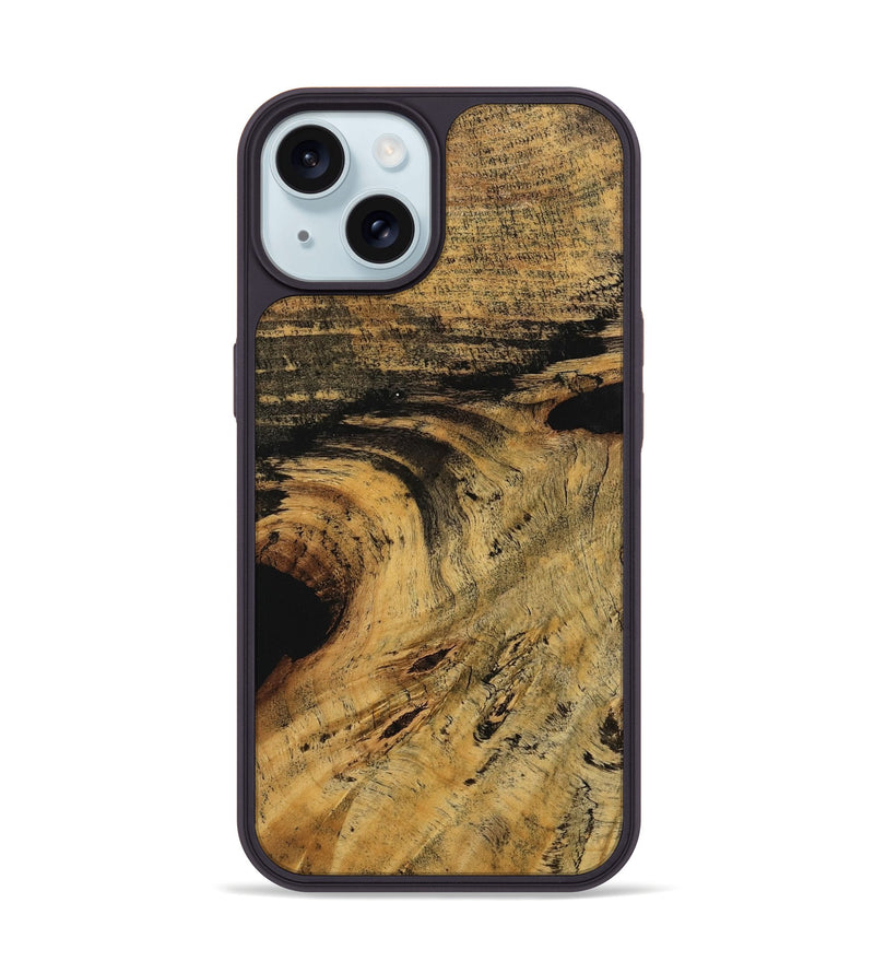 iPhone 15 Wood Phone Case - Imre (Wood Burl, 744588)
